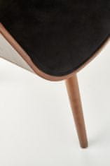 Halmar Jídelní židle K396 - černá / ořech