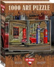 Art puzzle Dřevěné puzzle Čerpací stanice 1000 dílků