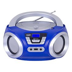 Trevi Přehrávač , CMP 544 BL, přenosný, CD/MP3, CD-RW, FM s RDS, LCD displej, 230 V/4xC, barva modrá