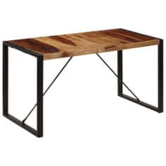Vidaxl Jídelní stůl 140 x 70 x 75 cm masivní sheeshamové dřevo