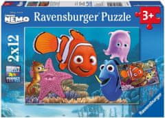 Ravensburger Puzzle Hledá se Nemo 2x12 dílků