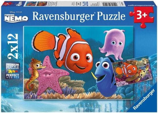 Ravensburger Puzzle Hledá se Nemo 2x12 dílků