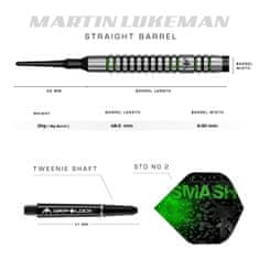 Šipky Martin Lukeman - Black & Green - 20g