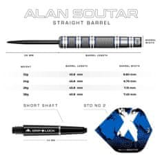 Mission Šipky Steel Alan Soutar - Blue & White - 26g