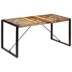 Vidaxl Jídelní stůl 160 x 80 x 75 cm masivní recyklované dřevo