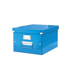 Leitz Kolekce krabic Click & Store WOW - střední / 28,1 x 20 x 36,9 cm / modrá