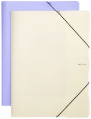 Karton P+P Spisové desky A4 s gumou PASTELINI - fialová