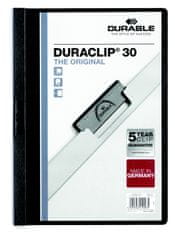 Durable Desky A4 Duraclip - kapacita 30 listů / černá