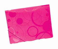 Karton P+P Spisové desky A4 s gumou NeoColori - růžová