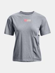 Under Armour Tričko Live Woven Pocket Tee-GRY S