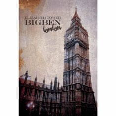 Retro Cedule Cedule Big Ben - Londýn