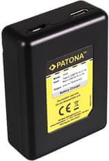 PATONA sada pro digitální kameru Dual GoPro Hero 5/6/7 nabíječka + 2x baterie 1250mAh USB