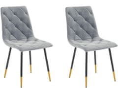 Danish Style Jídelní židle Lilith (SET 2 ks), šedá
