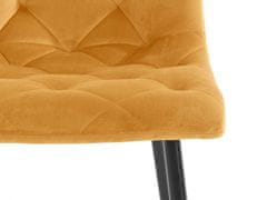 Danish Style Jídelní židle Lilith (SET 2 ks), hořčicová