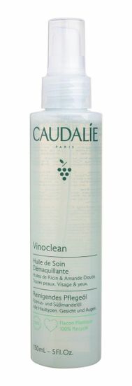 Caudalie 150ml vinoclean makeup removing cleansing oil