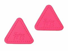 Kraftika 10ks růžová neon ozdoba / nášivka / ochrana švů na oděvy 25