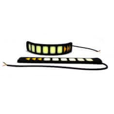 motoLEDy flexibilní denní svícení DRL + směry COB LED 800lm + 250lm nové 12V