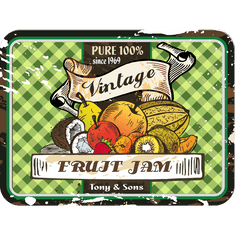 Retro Cedule Cedule Fruit Jam