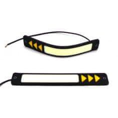 motoLEDy flexibilní světla DRL + směry COB LED 1000lm + 250lm nové 12V