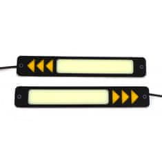 motoLEDy flexibilní světla DRL + směry COB LED 1000lm + 250lm nové 12V