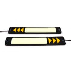 motoLEDy flexibilní světla DRL + směry COB LED 1000lm + 250lm nové 12V