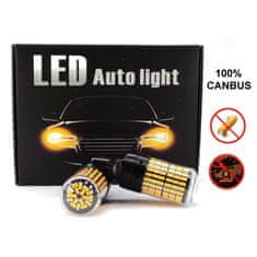 motoLEDy W21W LED žárovky 2x 7440 12-24V CANBUS orange PREMIUM