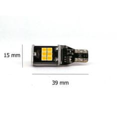 motoLEDy W16W LED T15 12V 980lm CANBUS oranžová