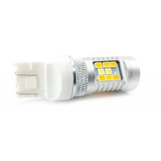 motoLEDy W21/5W LED žárovka 7443 12V 2000lm CANBUS TWO-COLOR, bílá a oranžová