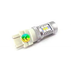 motoLEDy P27/7W LED žárovka 3157 12-24V 2000lm CANBUS bílá a červená