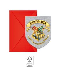 Procos Pozvánky a obálky EKO - Harry Potter 6ks