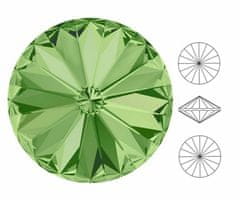 Izabaro 6ks crystal peridot green 214 round rivoli skleněné