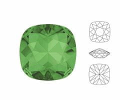 Kraftika 4ks izabaro crystal peridot green 214 polštář čtvercový