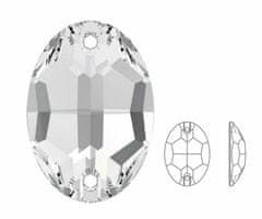 Izabaro 4ks crystal crystal 001 oval šít na flatback