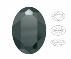Izabaro 2ks crystal jet hematit 280hem oválné fancy kamenné