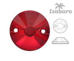 Izabaro 20ks crystal light siam red 227 round šít na