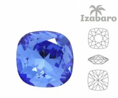 Kraftika 4ks izabaro crystal sapphire blue 206 polštář čtvercové