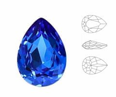 Kraftika 4ks izabaro crystal sapphire blue 206 hruška slza efektní