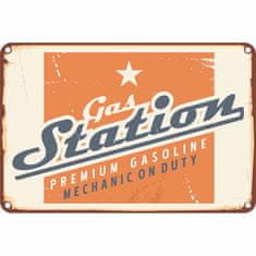 Retro Cedule Cedule Gas Station - Premium Gasoline