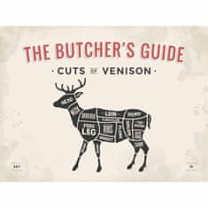 Retro Cedule Cedule The Butchers Guide - Cuts Of Venison