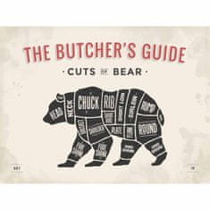 Retro Cedule Cedule The Butchers Guide - Cuts Of Bear