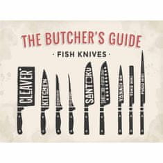 Retro Cedule Cedule The Butchers Guide - Fish Knives