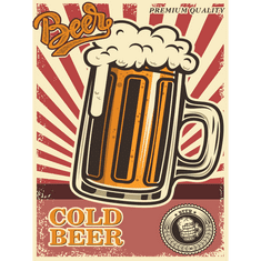 Retro Cedule Cedule Beer - Cold Beer 2