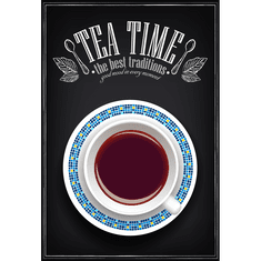 Retro Cedule Cedule Vintage - Tea Time