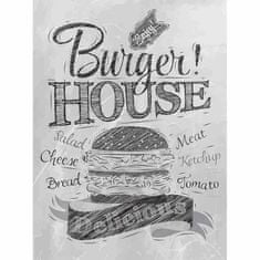 Retro Cedule Cedule Burger House - White