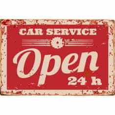 Retro Cedule Cedule Car Service Open