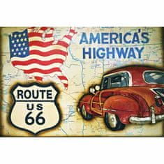 Retro Cedule Cedule Americas Highway