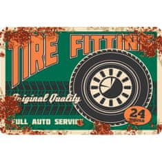 Retro Cedule Cedule Tire Fitting