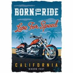 Retro Cedule Cedule Born To Ride California