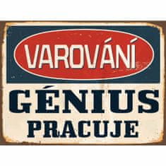 Retro Cedule Cedule Varování - Génius Pracuje