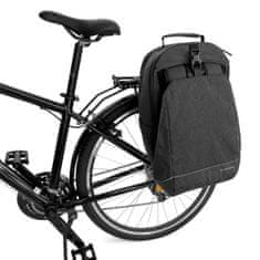 WOZINSKY cyklistický batoh 2v1 na nosič 40 l Black